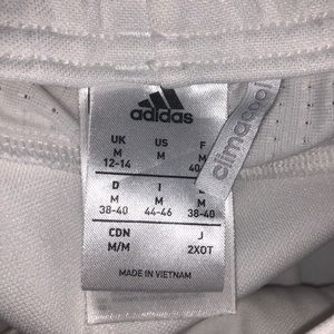 never worn white Adidas pants